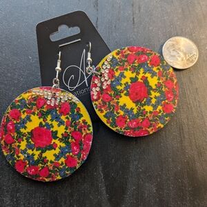 Native American Scarf Statement Earrings